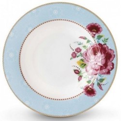 Assiette creuse - Floral 2 bleu - Pip Studio - 21.5 cm