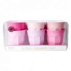 6 Gobelets Mélamine - Rice - 50 Shades of pink - 7X7cm