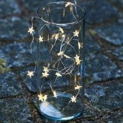 Guirlande lumineuse LED - Sirius - Trille - Petites étoiles - Argent - 20L