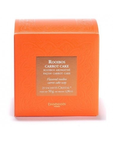 Boite 25 sachets Cristal - Dammann Frères - Rooibos Carrot Cake